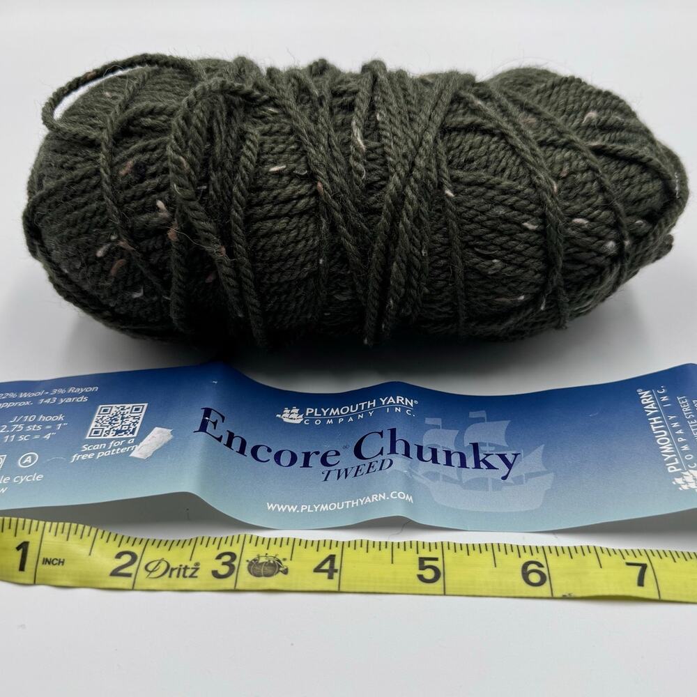 Plymouth Yarn Encore Chunky 1 Skein Tweed 3595 (3.5 oz/86 grams)